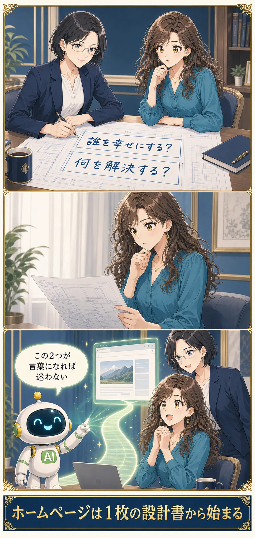 誰を幸せにし何を解決するかを設計する